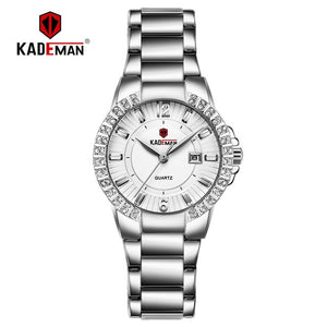 826 Top Luxury Brand Kademan Ladies Wrist Watches for Women Calendar Fashion Crystals Rhinestone Waterproof Wristwatch Relogio