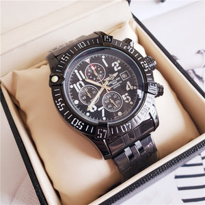 NEW Breitling Luxury Brand Mechanical Wristwatch Mens Watches Quartz Watch with Stainless Steel Strap relojes hombre automatic