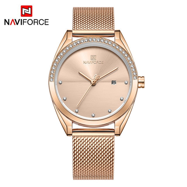 NAVIFORCE or Montre femmes montres à Quartz dame étanche Montre-Bracelet femmes Bracelet Femme horloge Relogio Feminino Montre Femme