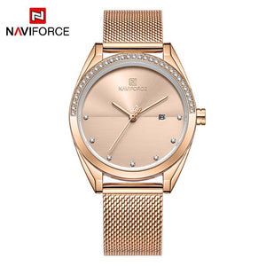 NAVIFORCE or Montre femmes montres à Quartz dame étanche Montre-Bracelet femmes Bracelet Femme horloge Relogio Feminino Montre Femme