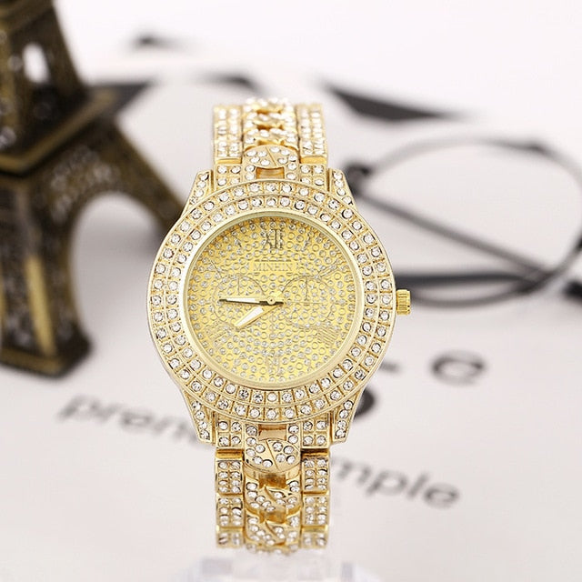 2020 Women watches diamond gold watch ladies luxury watches brand rhinestone women Bracelet watches woman Relogio Feminino