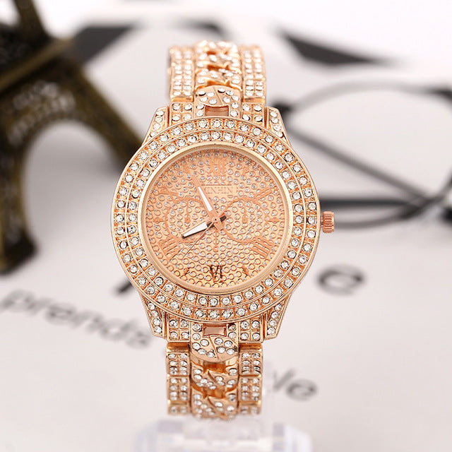 2020 Women watches diamond gold watch ladies luxury watches brand rhinestone women Bracelet watches woman Relogio Feminino